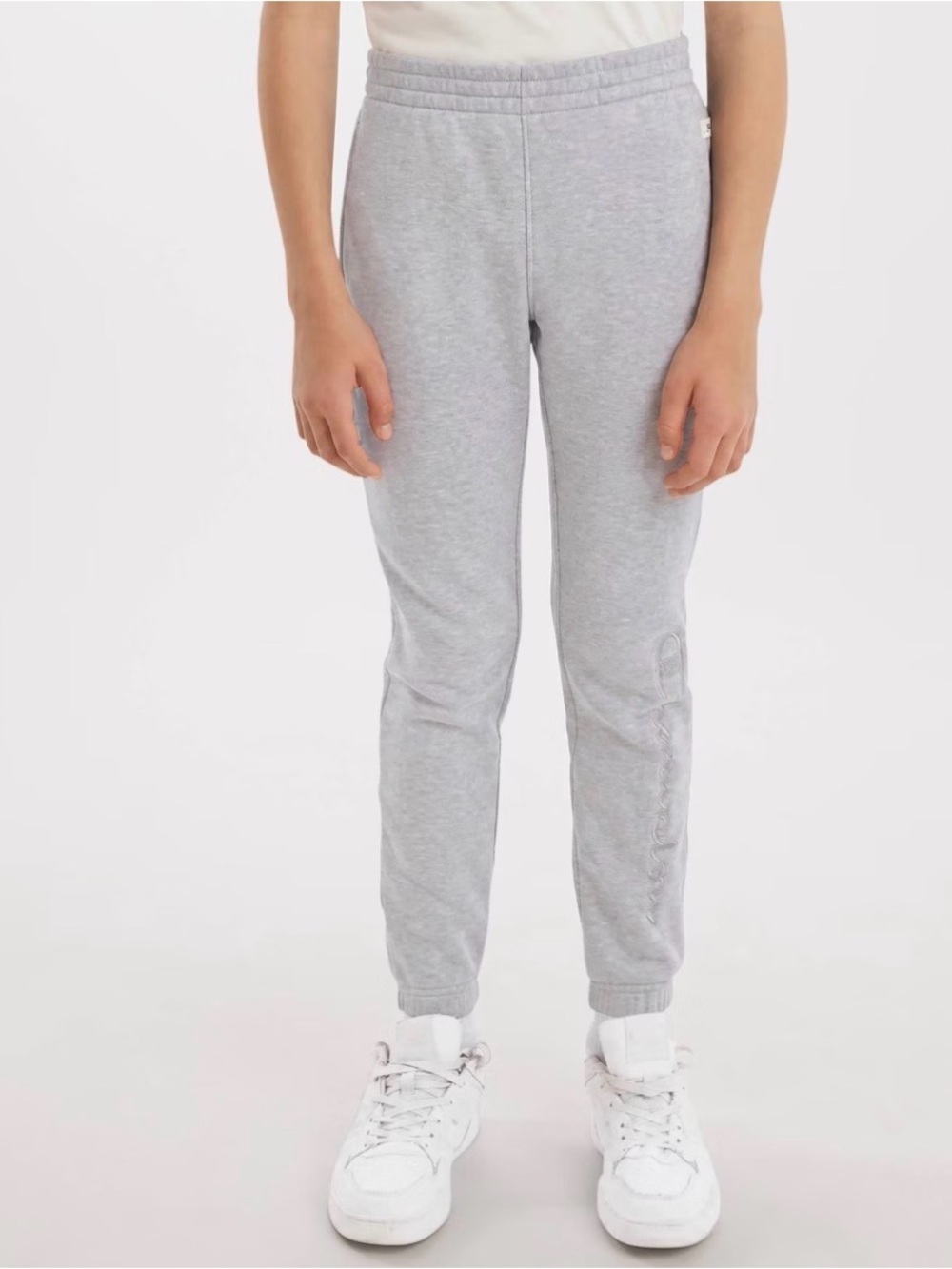 Champion Kids' Signature Fleece Jogger Pants Heathered Gray Unisex Size M NWT